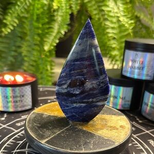 Blue Sodalite Teardrop Crystal